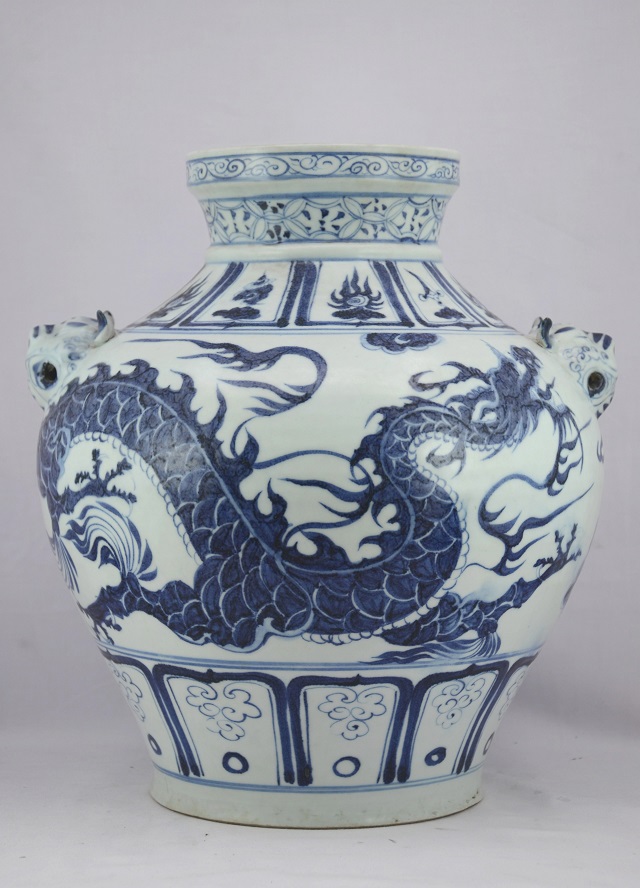 Blue and White Dragon Jar, Yuan Dynasty