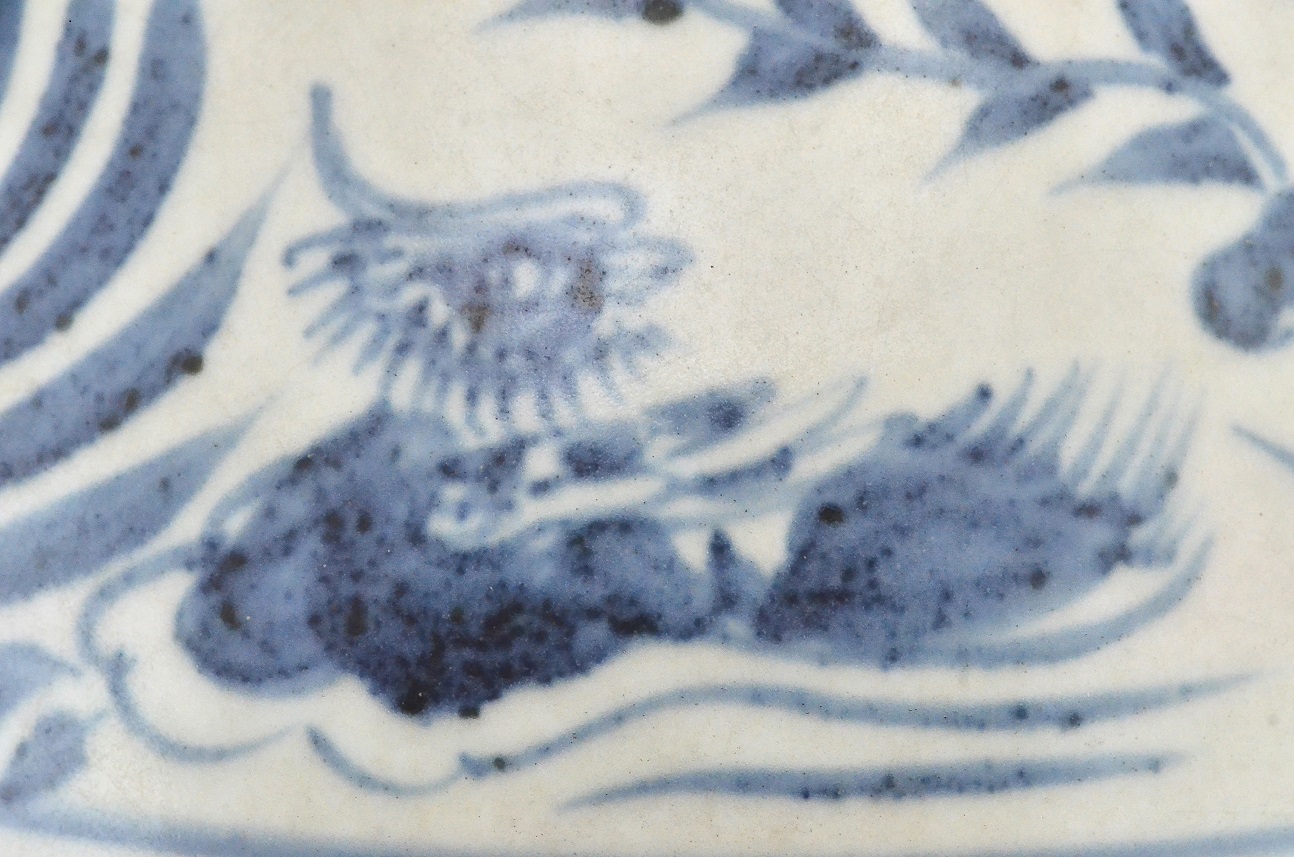 Blue and white vase, Yuan Dynasty 